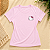 Camiseta Infantil Rosa Claro Estampada Hello Kitty - Imagem 3