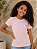 Camiseta Infantil Rosa Claro Estampada Hello Kitty - Imagem 1