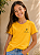 Camiseta Infantil Amarelo Ouro Cultive o Bem – 100% Algodão - Imagem 1