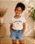 Kit Camiseta Mãe e Filha Good Vibes Off White com Detalhes Marrom - Imagem 6