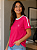 Kit Camiseta Mãe e Filha Pink com Faixa Branca em Algodão - Imagem 4
