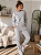 Conjunto Feminino de Moletom Peluciado Básico Mescla - Imagem 2