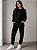 Conjunto Feminino de Moletom Peluciado Básico preto - Imagem 2