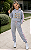 Conjunto de Moletom Peluciado Mãe e Filha Capivara Mescla com Faixa Rosa - Imagem 3