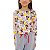 Pijama Infantil Feminino Minnie Manga Longa com Calça Mescla - Imagem 2