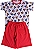 Pijama Infantil masculino Mickey Camiseta e Bermuda Vermelha - Imagem 2