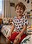 Pijama Infantil masculino Mickey Camiseta e Bermuda Vermelha - Imagem 1