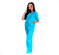 Conjunto Pijama Cirúrgico Azul Turquesa Unissex - Imagem 2
