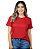 Camiseta Baby Look Básica Vermelha - Imagem 1