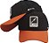Boné Blade Surfboards Premium Trucker Preto Aba Laranja - Imagem 1