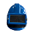 EPI Capacete Jato Fiberglass Visor Vidro CA 21196 Titanium_01 - Imagem 2