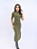 Vestido Midi Verde MIlitar - Imagem 3