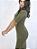 Vestido Midi Verde MIlitar - Imagem 2