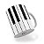 Caneca Teclado Piano Música - Imagem 4