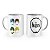 Caneca The Beatles Logo Rostos Cartoon - Imagem 1