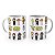 Caneca Star Wars Cartoon Miniatura Personagens - Imagem 1