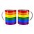 Caneca LGBT Arco-íris Diversidade Bandeira Love is Love - Imagem 1