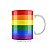 Caneca LGBT Arco-íris Diversidade Bandeira Love is Love - Imagem 3