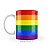 Caneca LGBT Arco-íris Diversidade Bandeira Love is Love - Imagem 2