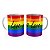Caneca Arcoiris LGBT Diversidade Bandeira Love is - Imagem 1