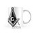 Caneca Maçonaria Maçom Compasso Esquadro Mod 4 - Imagem 3