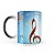 Caneca Mágica Notas Musicais Partitura Azul - Imagem 2