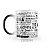 Caneca Mágica Outlander Série Seriado Palavras Vermelho - Imagem 2