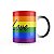 Caneca Mágica Arcoiris LGBT Diversidade Bandeira Love is - Imagem 3
