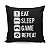 Almofada Gamer Eat Sleep Game Repeat - Imagem 1
