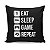 Almofada Gamer Eat Sleep Game Repeat - Imagem 2
