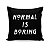 Almofada Evan Peters Normal is Boring Citação - Imagem 1