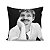 Almofada Pedro Pascal Foto Rosto Petro e Branco M3 - Imagem 1