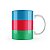 Caneca Bandeira do Azerbaijão País - Imagem 3