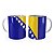Caneca Bandeira da Bósnia País - Imagem 1