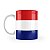 Caneca Bandeira da Croácia País - Imagem 2