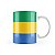 Caneca Bandeira do Gabão País - Imagem 3