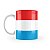 Caneca Bandeira de Luxemburgo País - Imagem 2