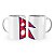 Caneca Bandeira do Nepal País - Imagem 1