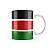 Caneca Bandeira da Quênia País - Imagem 3