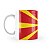 Caneca Bandeira da Macedônia País - Imagem 2