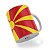 Caneca Bandeira da Macedônia País - Imagem 4