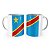 Caneca Bandeira da República Democrática do Congo País - Imagem 1