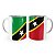 Caneca Bandeira de São Cristóvão e Nevis País - Imagem 1