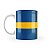 Caneca Bandeira da Suécia País - Imagem 2
