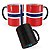 Caneca Mágica Bandeira Noruega País - Imagem 1