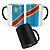 Caneca Mágica Bandeira República Democrática do Congo País - Imagem 1