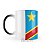 Caneca Mágica Bandeira República Democrática do Congo País - Imagem 2