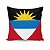 Almofada Bandeira Antigua e Barbuda País - Imagem 1