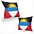 Almofada Bandeira Antigua e Barbuda País - Imagem 2