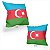 Almofada Bandeira Azerbaijão País - Imagem 2